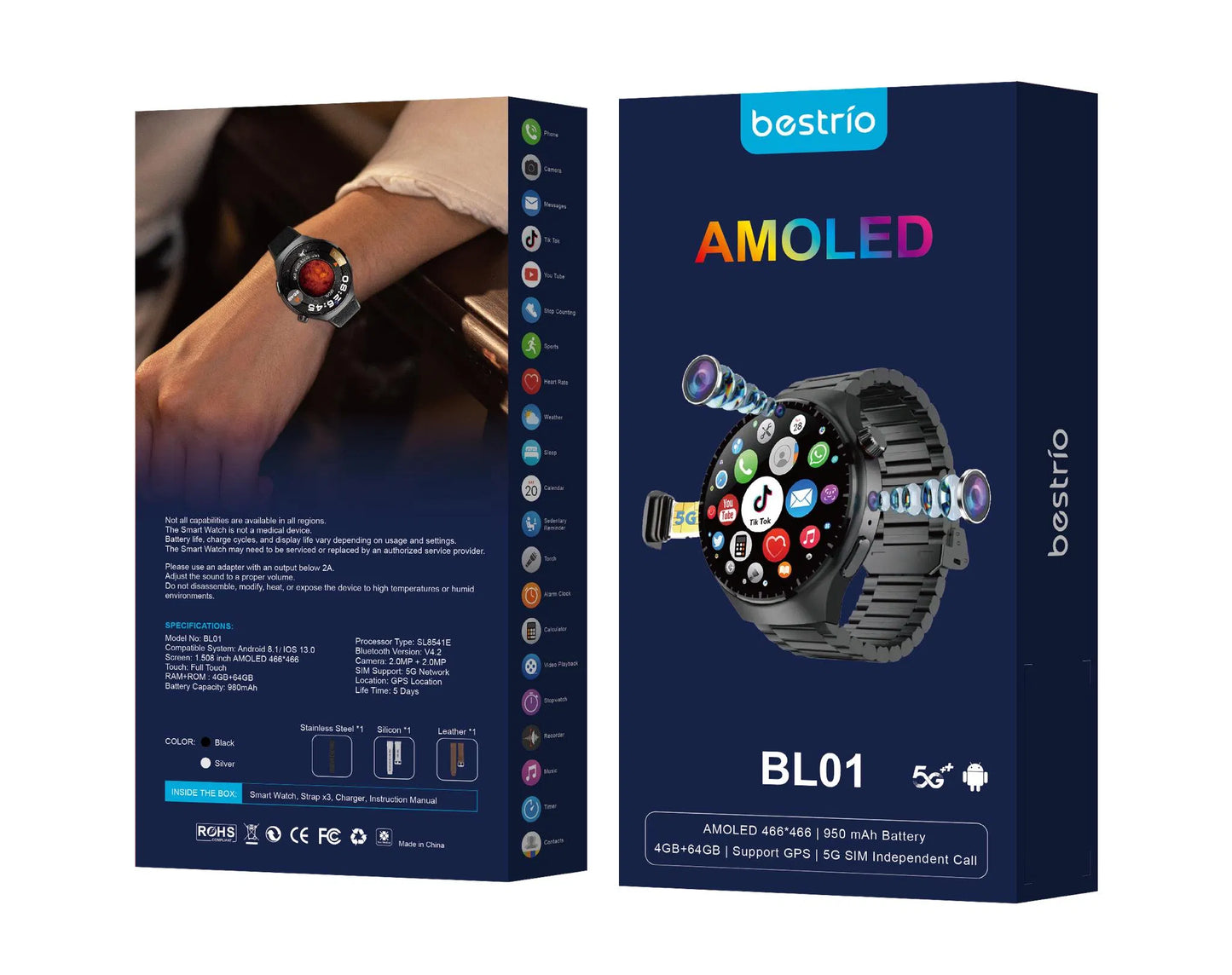 Bestrio - BL01 Amoled Smartwatch ©