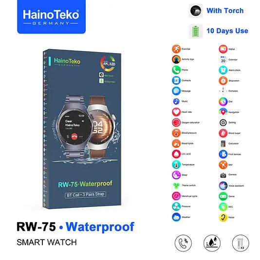HainoTeko - RW-75 Amoled Smartwatch