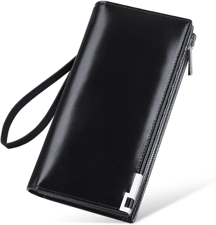 Cash Bag Cowhide Wallet Large Capacity