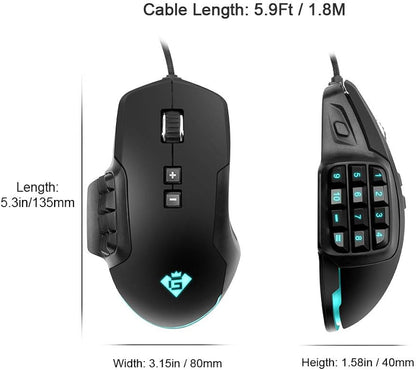 Button Laser Programming Gaming Computer Mouse Backlight Gaming Mouse