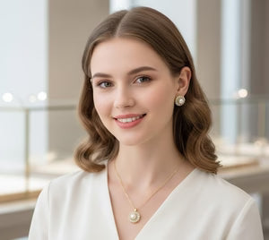 Classic Pearl Pendant Jewelry Set