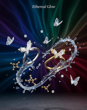 Crystal Butterfly Ring