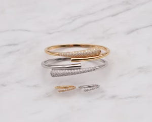 Linked Chain Luxury Bangle & Ring Set