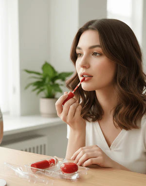 Rose Berry - Two Tone Lip Gloss & Lip Balm Set