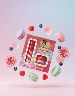 Rose Berry - Two Tone Lip Gloss & Lip Balm Set