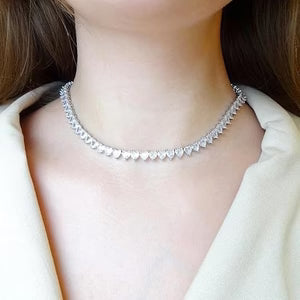 Womens Adjustable Multi-layer Twisted-rope Necklace With Diamond Accents